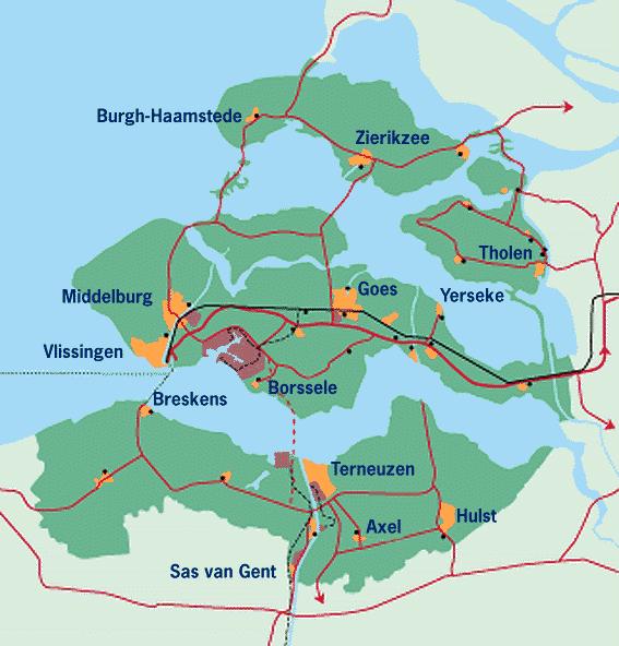Nut en noodzaak verruiming Scheldebekken (waaronder zand, grint, ) vervoeren (NSTR-klasse 6). Dit is uitgesproken voor het vervoer via het kanaal door Walcheren.