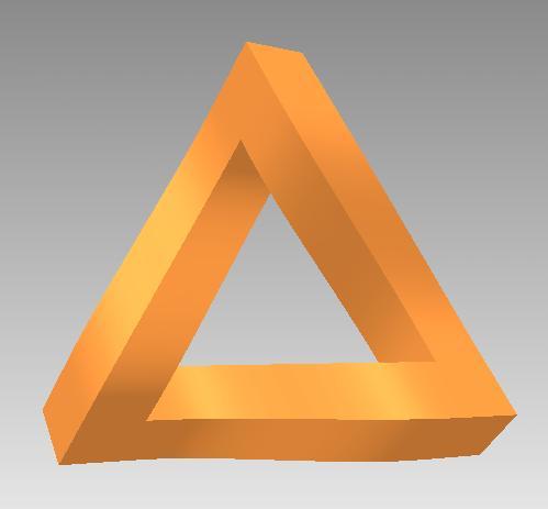 Payrolling Duiding van de driehoeksverhouding. De onmogelijke driehoek van Escher.