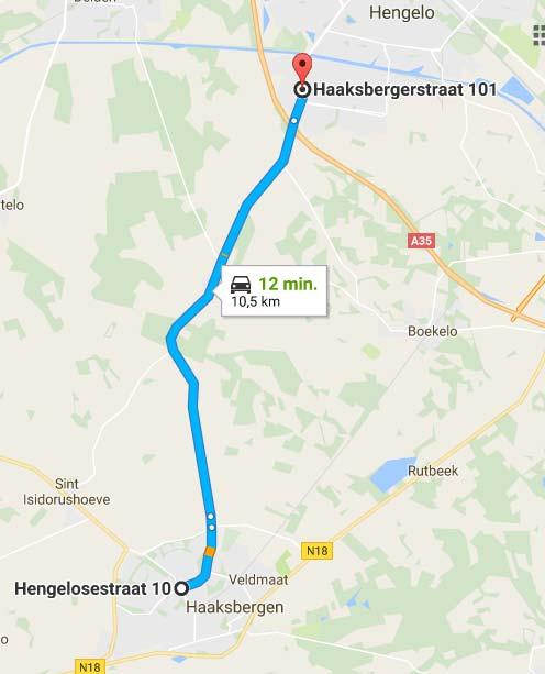 DE WEG / HET TRACÉ N739 De N739 is een provinciale weg tussen Haaksbergen en Hengelo (Ov). De weg kruist de A35 nabij Hengelo, loopt door de kom van Beckum en is ca. 10.3 km lang.