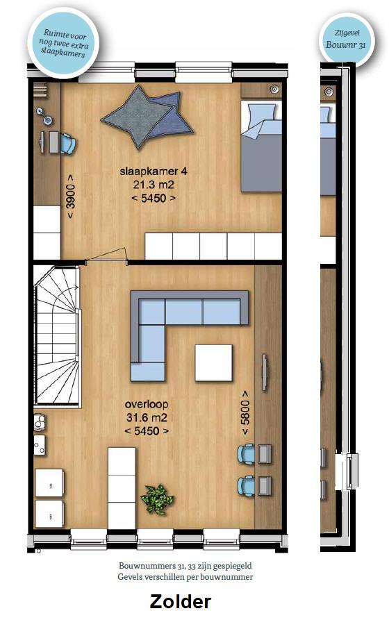 Plattegrond 2e Verdieping