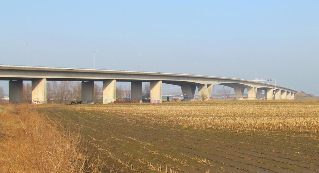 Duiven (A12) Waalbrug bij Ewijk (A50) Rijnbrug bij