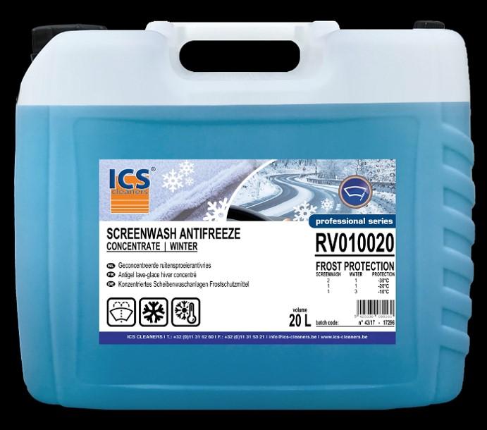 NL - ICS Ruitensproeier antivries concentraat is gedurende het hele jaar te gebruiken  FR - ICS Antigel lave-glaces concentré peut être utilisé durant toute l'année dans le réservoir de nettoyant de