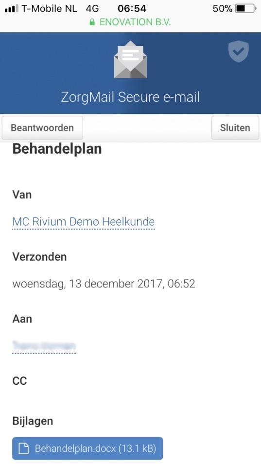 6 Bijlage downloaden Klik op de