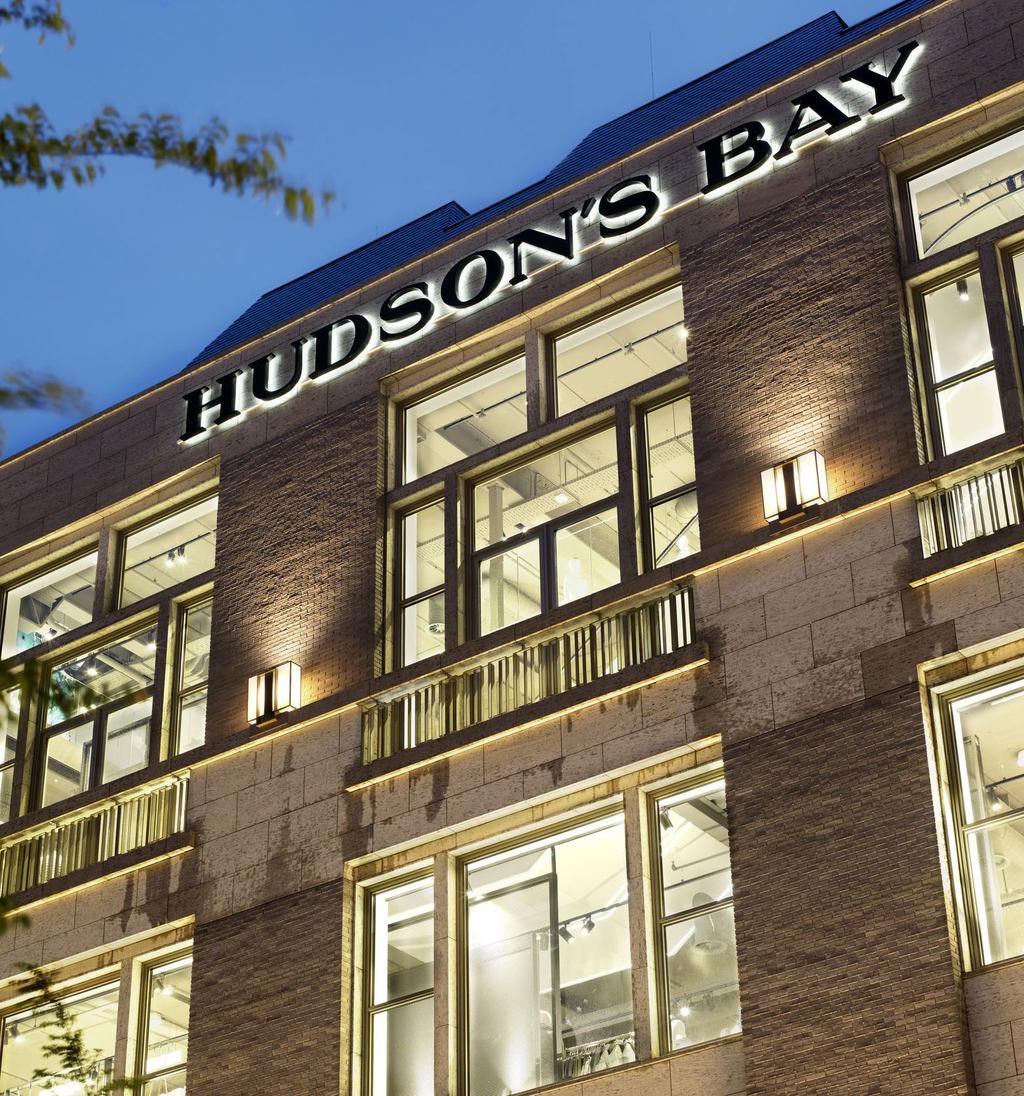 Hudson Bay Amsterdam Geintegreerde gevelverlichting Integrale lichtvisie Rokin: markante panden architecturaal accentueren