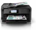 WorkForce-serie Gebruikers in thuiskantoren hoeven niet verder te kijken dan deze betaalbare en compacte reeks 4-in-1 printers om te profiteren van de voordelen van inkjetprinters voor grotere