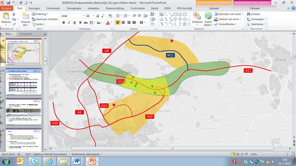 Bron: Buck Consultants International (2016). Marktregio is hier de groene vlek rond de A12.