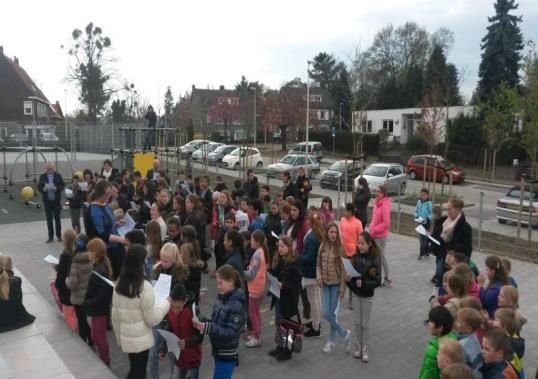 Haar laatste schooldag stond in het teken van de inzet zoals we die kennen van juf Yvette: met enthousiasme, met