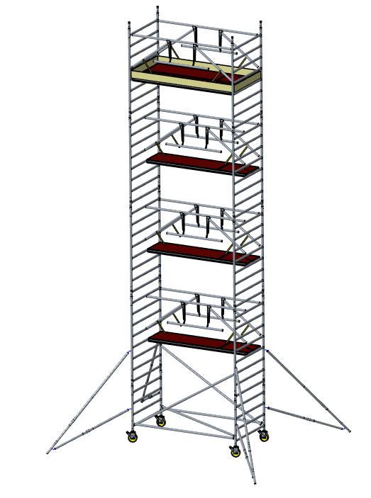 OPBOUW- EN GEBRUIKSHANDLEIDING CUSTERS ROLSTEIGER CORONA 700 & 1300 en HANDY 700 & 1300 volgens EN1004 maximale belasting: 200 kg/m 2 maximale platformhoogte:12 meter binnen 8 meter buiten