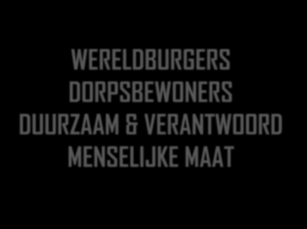 DORPSBEWONERS DUURZAAM