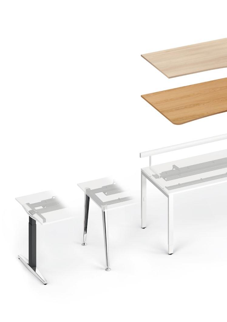 De beste tafel? Eén die precies bij u past! Eén tafelsysteem oneindig vele configuratiemogelijkheden.