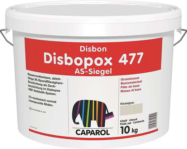 Disbopox 477 AS-Siegel Met water te verdunnen, geleidende afwerklaag op basis van epoxyhars. Voor mechanisch licht te belasten vloeroppervlakken. Twee componenten (2K).