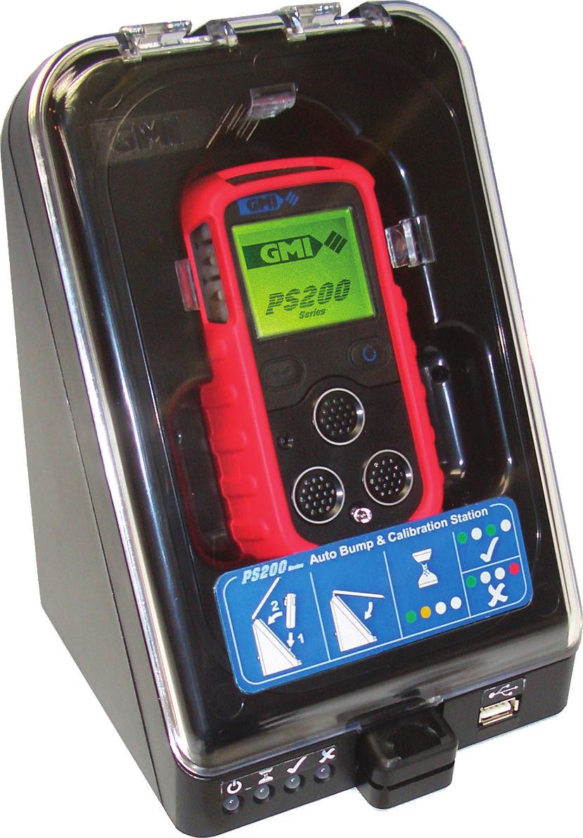 3M GMI PS200 Automatische stoottesten en kalibratie Als aanvulling op de Personal Surveyor-productlijn heeft 3M een compact, robuust en eenvoudig te gebruiken automatisch stoot- en kalibratiestation