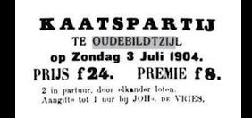 1904 1912 3 juli d.e.l 1. A. Groeneveld - R. Koning 2. B. v.d. Zee - M. Terpstra 1905 2 juli d.e.l. 1. T. Swart - J. Dijkstra - Gerben Wassenaar 2. D. Monsma - G. Sjoorda (obz) - J. Stapert (obz) 3.