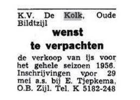 1950 De Kristlike feestkemissy skinkt 100 gulden. Siktaris Jelle Zittema fiert syn 25-jarig jubileum as siktaris.