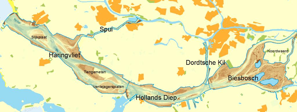 4 Scenario s voor de opening van de Haringvlietschuiven Ter voorbereiding van het besluit over de opening van het Haringvliet werden, ten oosten van de Haringvlietsluizen (Figuur 6), voor vijf