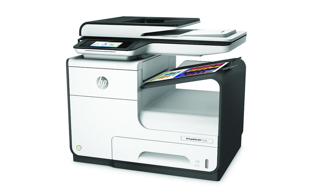 Datasheet HP PageWide 77dw multifunctionele printer De snelste MFP in deze klasse, voor een uitstekende prijs HP PageWide is sneller dan de andere kleuren-mfp's in deze