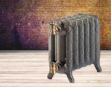 De prijs van de afgebeelde radiator is.50,-. Het assortiment bestaat uit vele modellen, van strak tot gebloemd. www.
