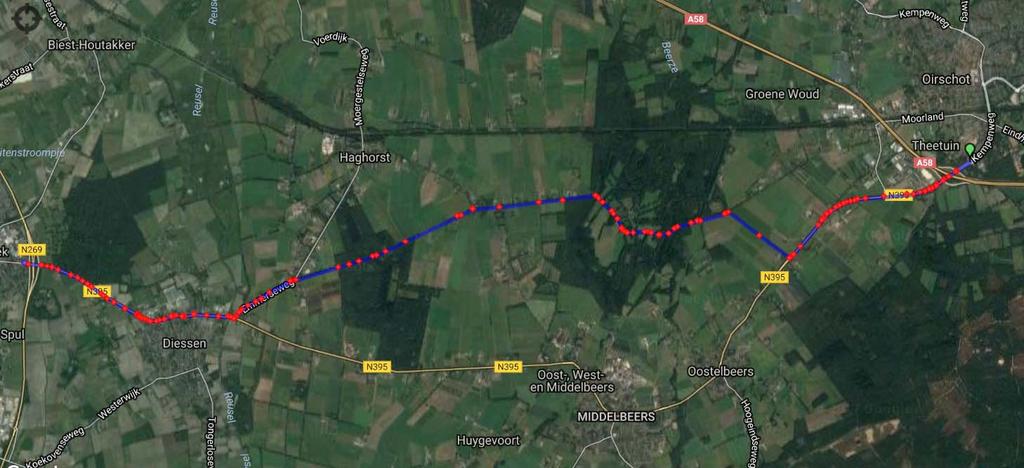 Projectgerelateerd 1 Inleiding De provincie Noord Brabant is voornemens de N395 tussen Oirschot en Hilvarenbeek te reconstrueren.