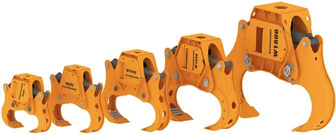 WESTTECH HOUTSPLIJTER De Westtech houtsplijter is het ideale apparaat om, gemonteerd op de graafmachine, hout voor te klieven.