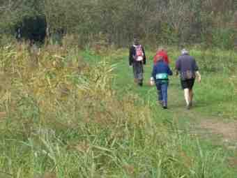 Het omliggend gebied is een ware lust voor wandelaars: geen uitbundige natuurpracht, maar een oase van rust en kalmte: heel veel groen, uitgestrekte weiden, kronkelpaadjes door de bosjes, een