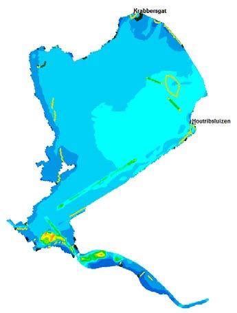 scenario 1: huidige situatie scenario 2: luwtestructuren Hoornse Hop