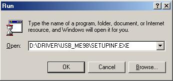 De driver installeren en instellen (Windows) Windows Me/98 gebruikers 1. Terwijl de GS-10 niet is aangesloten, start u Windows op.