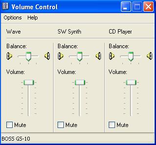 De driver installeren en instellen (Windows) Volume Control instelling 1. Klik op de Windows Start knop, en selecteer Programma's Accessoires Entertainment Volumeregeling.