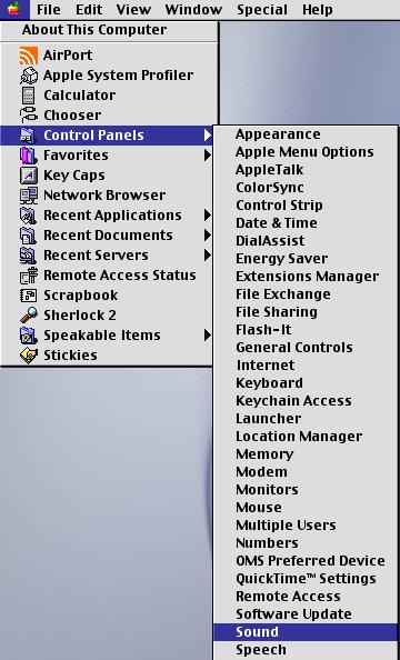 De driver installeren en instellen (Macintosh) De geluidsinvoer/uitvoer instellen 1.