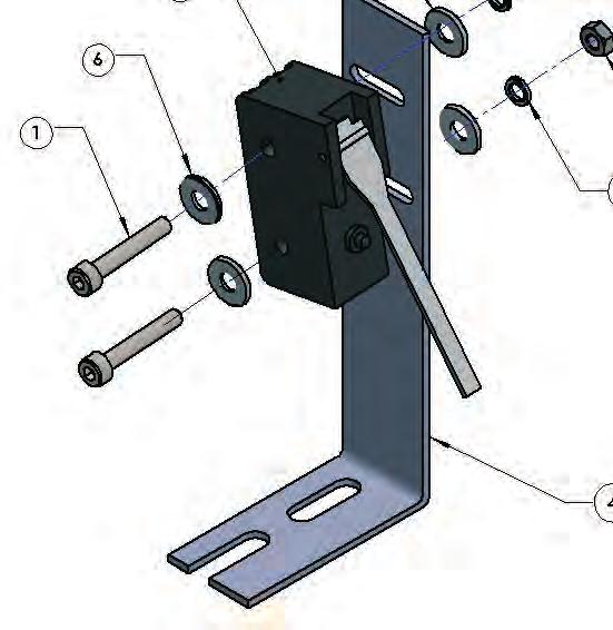 Press Arm Switch Assembly-2 Note: This Press Arm Switch-2 is installed in machines beginning in July 2015 and