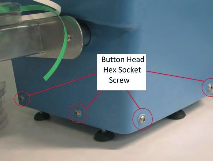 Remove the Button Head Hex Socket Screw and place the Air Regulator/Filter/Gauge down 5.