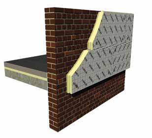 uthermwall flex Isolatieplaten voor de spouwmuur met een extra laag minerale wol Toepassing Isolatieplaten voor de spouwmuur.