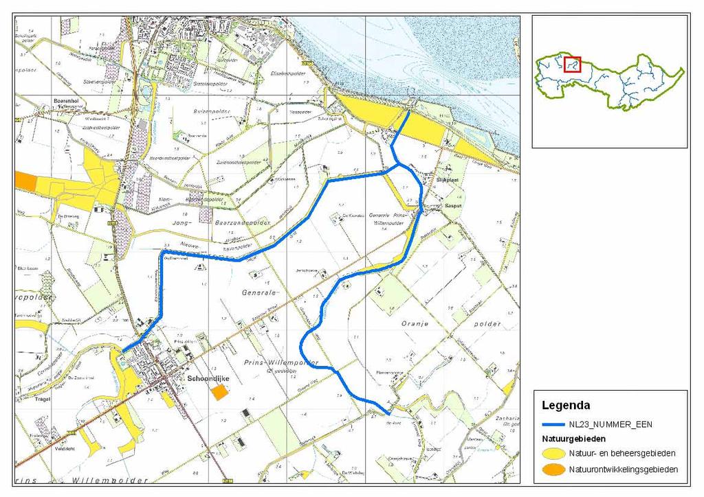 Vaststellen status en afleiden MEP/GEP sterk veranderde wateren: Nummer Een Waterbeheerder: Waterschap Zeeuws-Vlaanderen Naam Waterlichaam: Nummer Een Code Waterlichaam: NL23_NREEN 1 Beschrijving