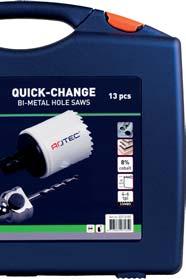 Rotec Quick-Change houder voorzien van HSS centreerboor en