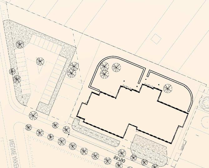 10 3 4 15 02 Ruimtelijke context De ontwikkeling Het stedenbouwkundig plan bestaat uit 12 grondgebonden woningen, voor de helft bestaande uit vrijstaande woningen en de helft projectmatige woningen.