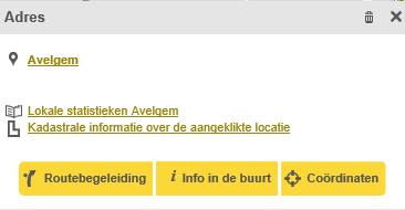 Voor getekende geometrieën is het mogelijk, via aanklikken van de geometrie en het geopende info-venster, de geometrie een naam naar keuze te geven (zie hiervoor ook 12 Tools: meten, tekenen en