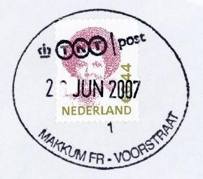 2007: Sea Venture Van der Meer) MAKKUM FR - VOORSTRAAT # 1 Met dank aan Klaas
