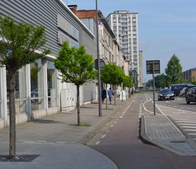 A KORAALPLAATS FREDEGANDUS GROENE SCHAKEL D MINIPARKEN Fredegandus vormt een groene