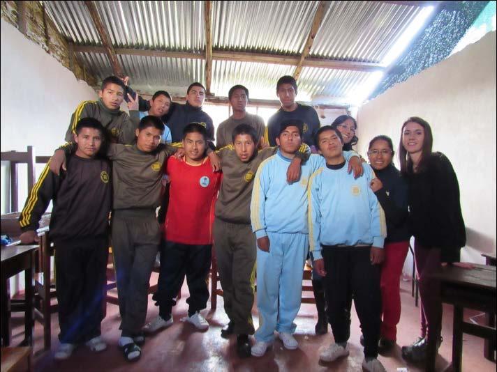 Brayan, jongen uit de jeugdgevangenis `Centro Juvenil Marcavalle` Ik heb de andere jongens beter leren kennen en we hebben ons georganiseerd om een gezamenlijk doel te bereiken.
