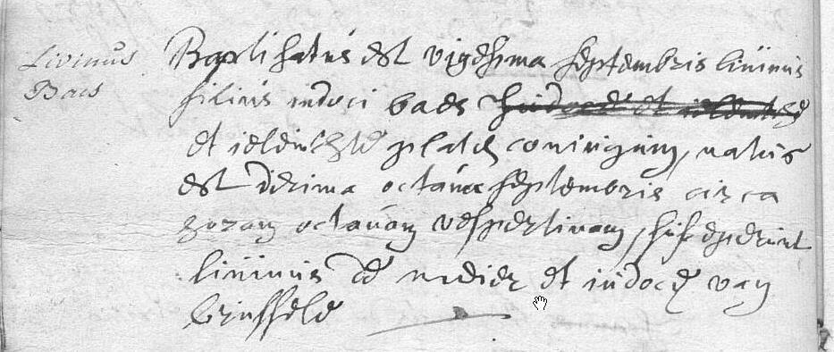Vindplaats: RAB, parochieregisters Lokeren, overlijdensregisters 7/1/1652 14/1/1660, pagina 31 van 70 3.