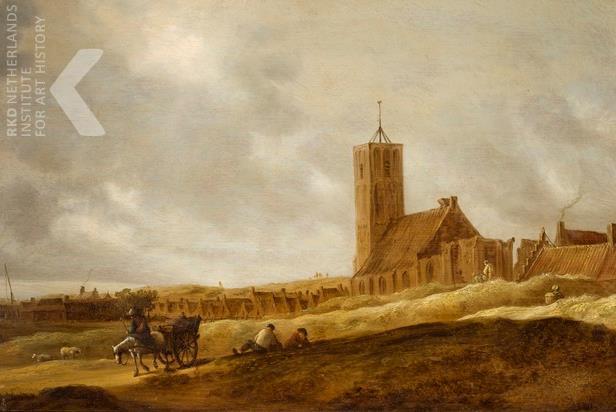 Op het schilderij Duinlandschap met zicht op Egmond aan Zee uit 1643 staat Egmond aan Zee ook afgebeeld.
