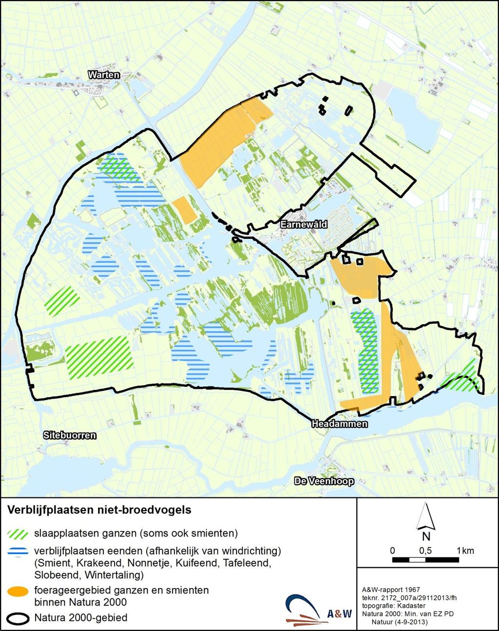 A&W-rapport 1967 Ecologische beoordeling bestemmingsplanwijziging Earnewâld 25