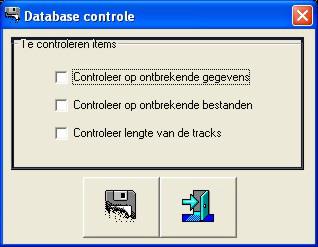 5.2.9 Controle van de database De digital database is de ruggegraat van Uw automatisatie, daarom is het belangrijk dat de database in goede conditie blijft, om die conditie te controleren zijn er een