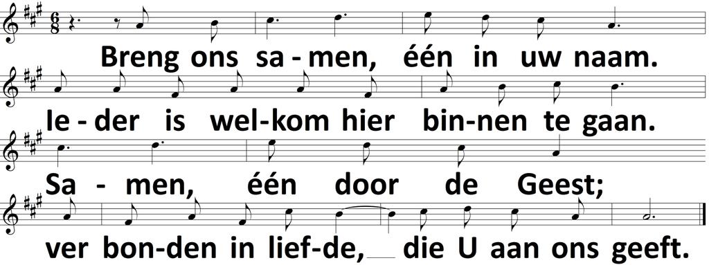 2x: Bemoediging en groet