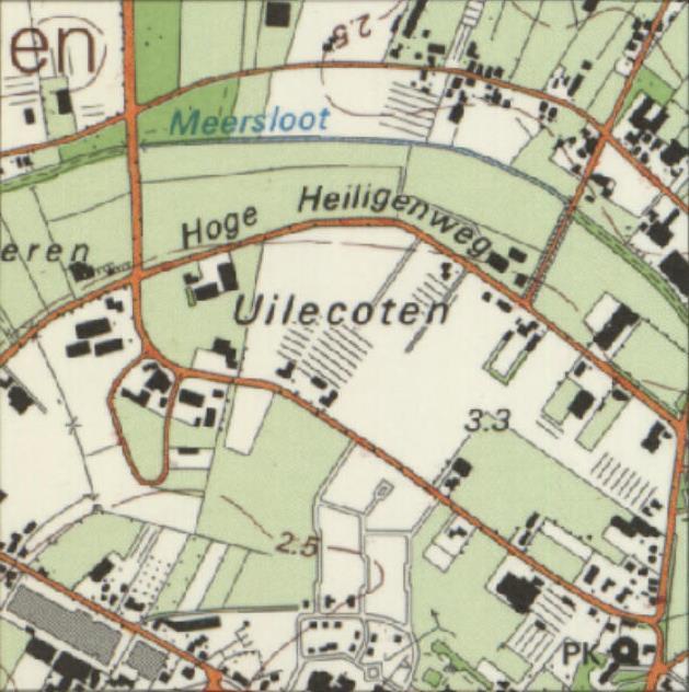 Verkennend bodemonderzoek Uilecotenweg 14 te Ammerzoden / AM1622 Topografische kaart 1995 Topografische kaart 215 Afbeelding 2a t/m 2f: geraadpleegde historische topografische kaarten (bron kaarten:
