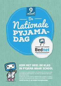 Pyjamadag Vrijdag 9 maart 2018 is de derde Nationale Pyjamadag van Bednet. Onze school doet mee!