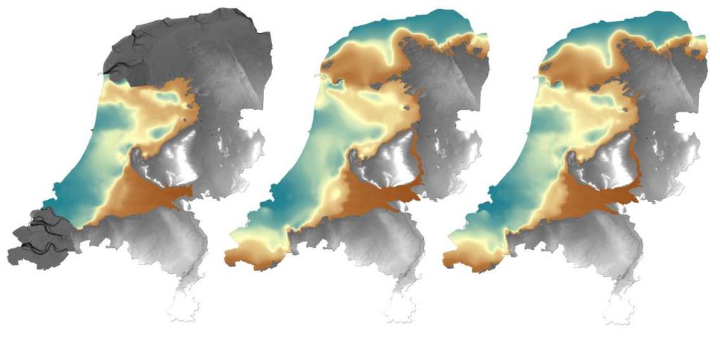 TNO-rapport TNO 2015 R10685 8 / 24 paleogrondwaterstanden berekend. Een trend gebaseerd op 14 C punten wordt gebruikt om grondwaterhoogtes te interpoleren in de tijd.