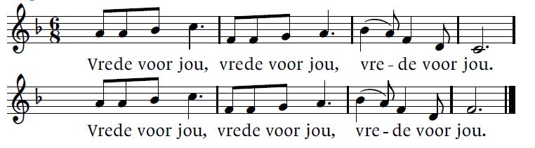 3. Jou ús hjoed ús deistich brea en ferjou wat wy misdiene, sa't ek wy ferjûn ha, Hear, al dy't skuldich foar ús stiene. 4. Lit oer ús gjin neare nacht, lied ús net yn blyn begearen.