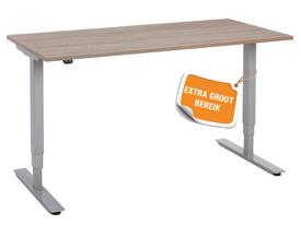 ELEKTRISCHE ZIT/STATAFEL Type: Ultradjust HOEK E1 479,- 489,- 499,- v.a.1249,- Melamine kasten in verschillende afmetingen en kleuren leverbaar. Traploos elektrisch verstelbare tafel.