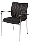 Vergaderstoel Stapelbare stoel. Solide frame in zwart epoxylak. Uit voorraad leverbaar in zwart. Op bestelling leverbaar in meer dan 10 kleuren. Vergaderstoel model SETH Stapelbare stoel.