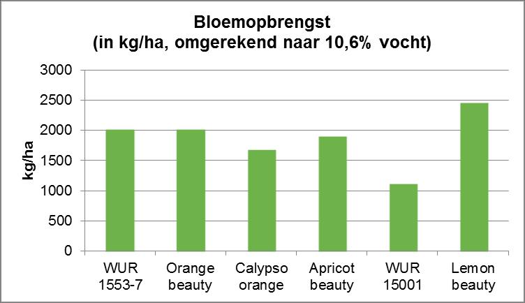 Tabel 3.1. Overzicht van de variëteiten en data eerste pluk en zaadoogst.